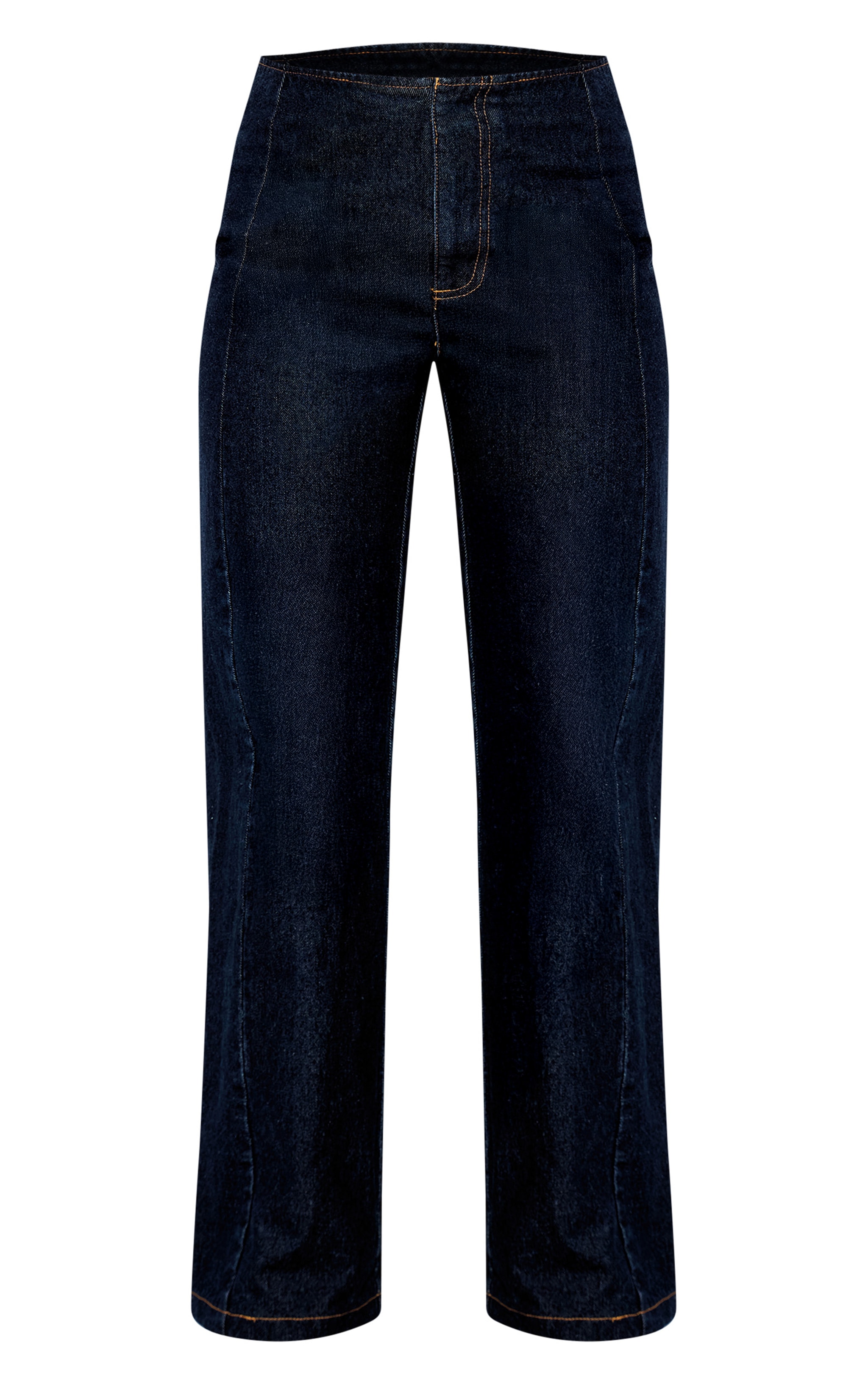 Indigo Seam Detail Wide Leg Jeans image 5