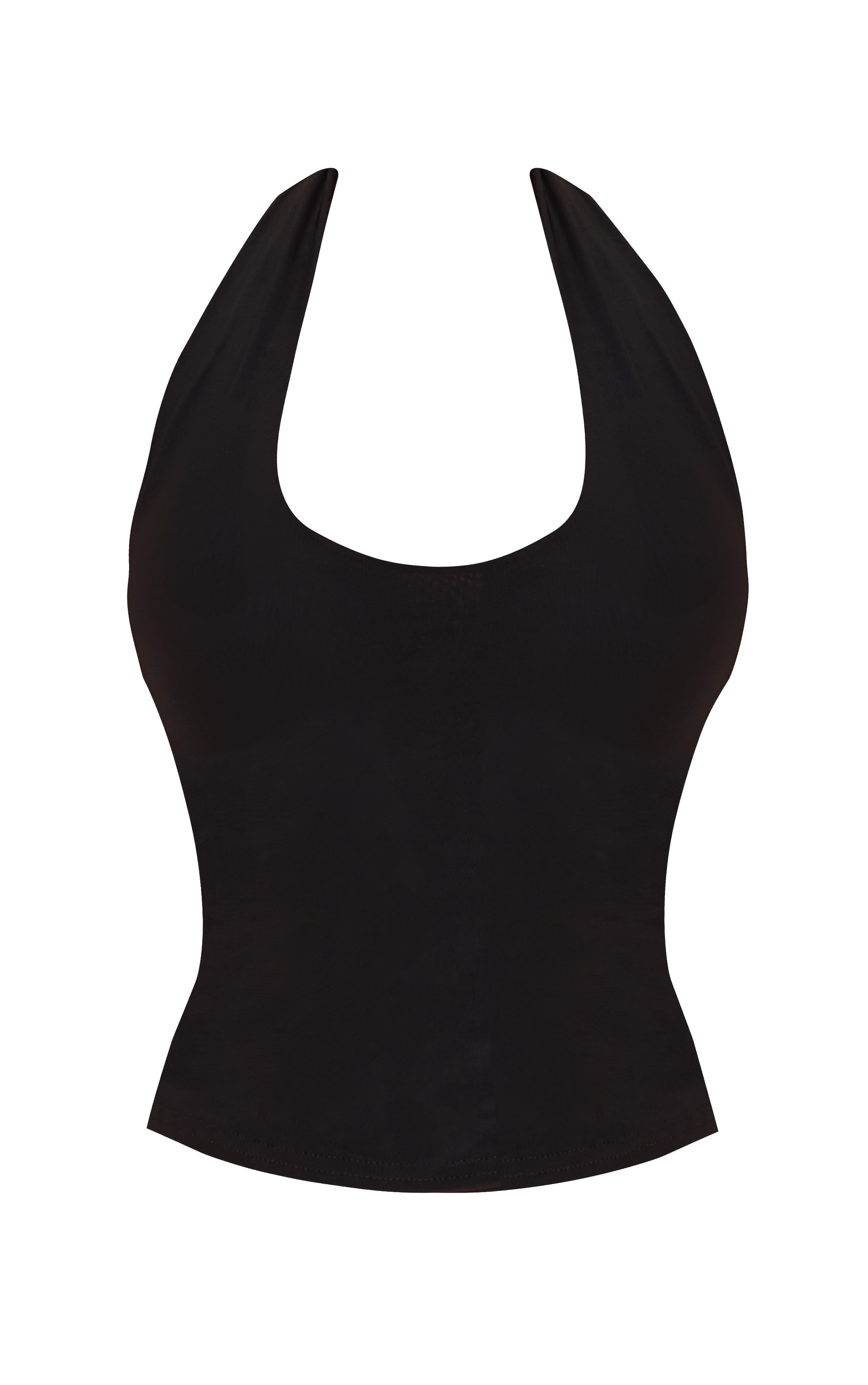 Shape Black Slinky Halterneck Top image 5