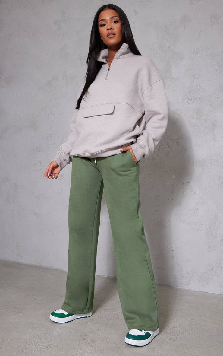 Tall Sea Green Straight Leg Sweatpants Tall PrettyLittleThing CA