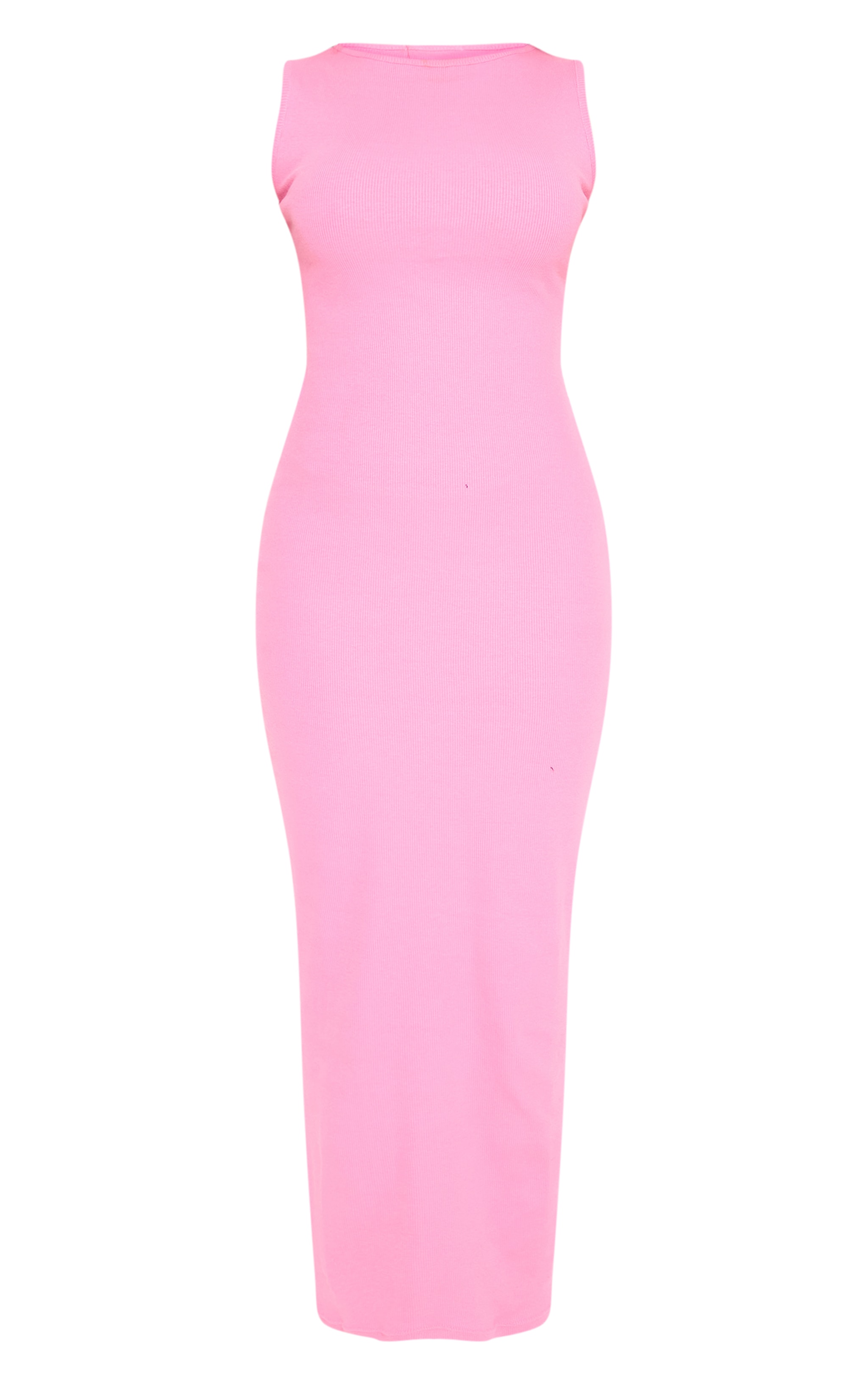 Olive & Pink 2 Pack Rib Boat Neck Midaxi Dress image 1