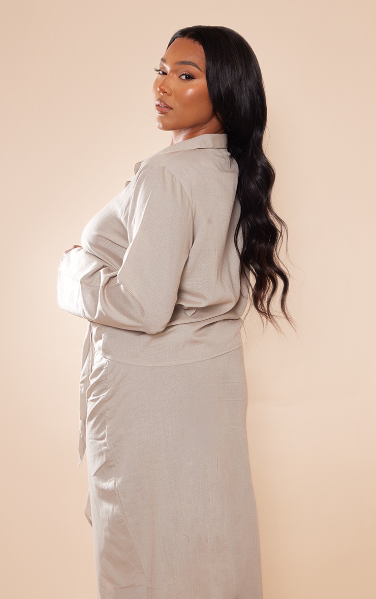 Zontroldy Camiseta Sin Mangas De Lino Con Lazo Frontal Para Mujer, Estilo Y2K, Babydoll Con Volantes, Ropa Estética, Albaricoque, XS