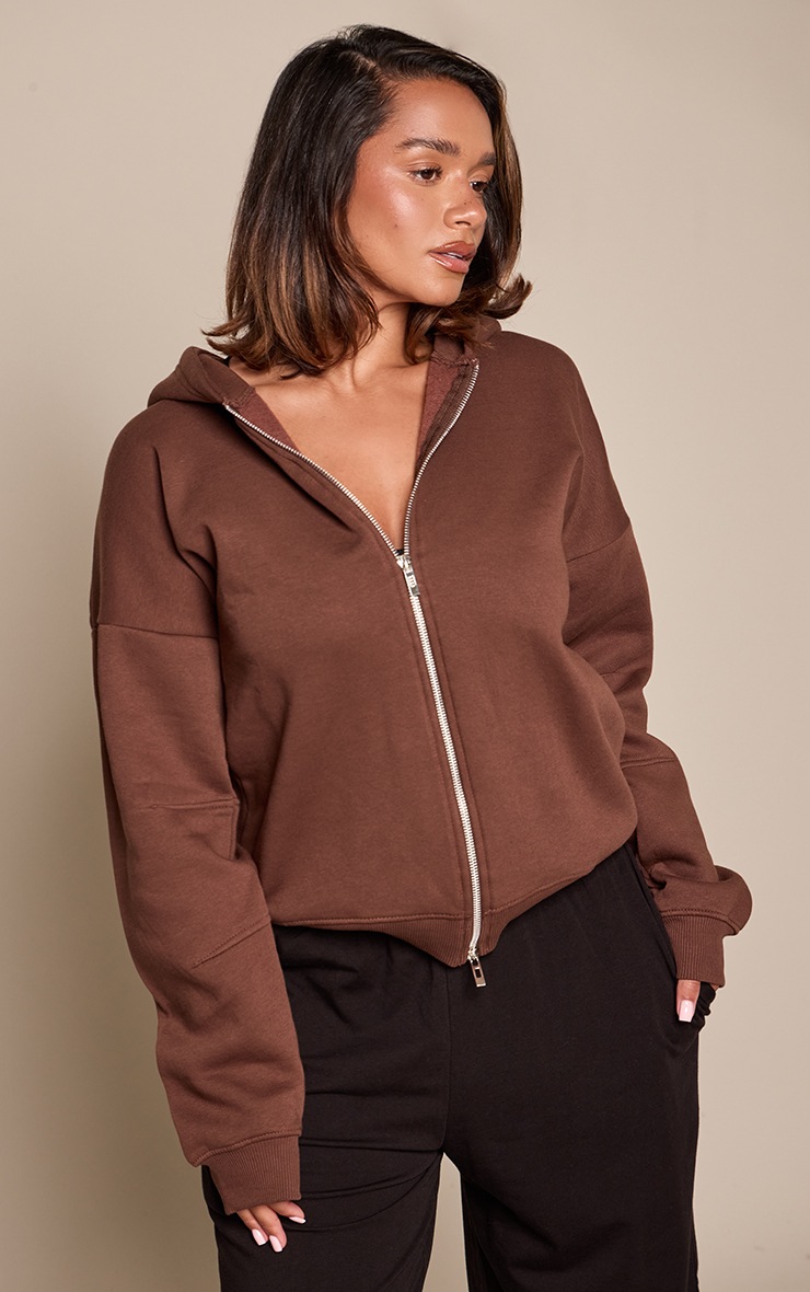 Shape Chocolate Zip Hoodie