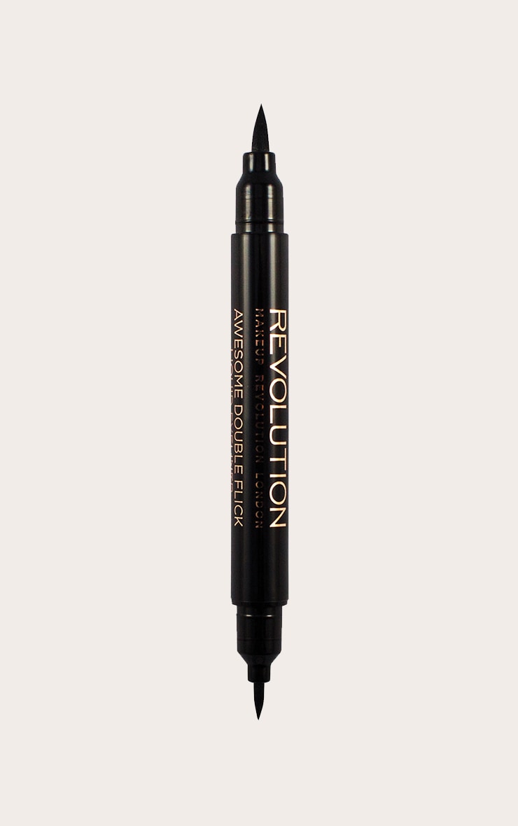Revolution Thick & Thin Dual Liquid Eyeliner Black image 1