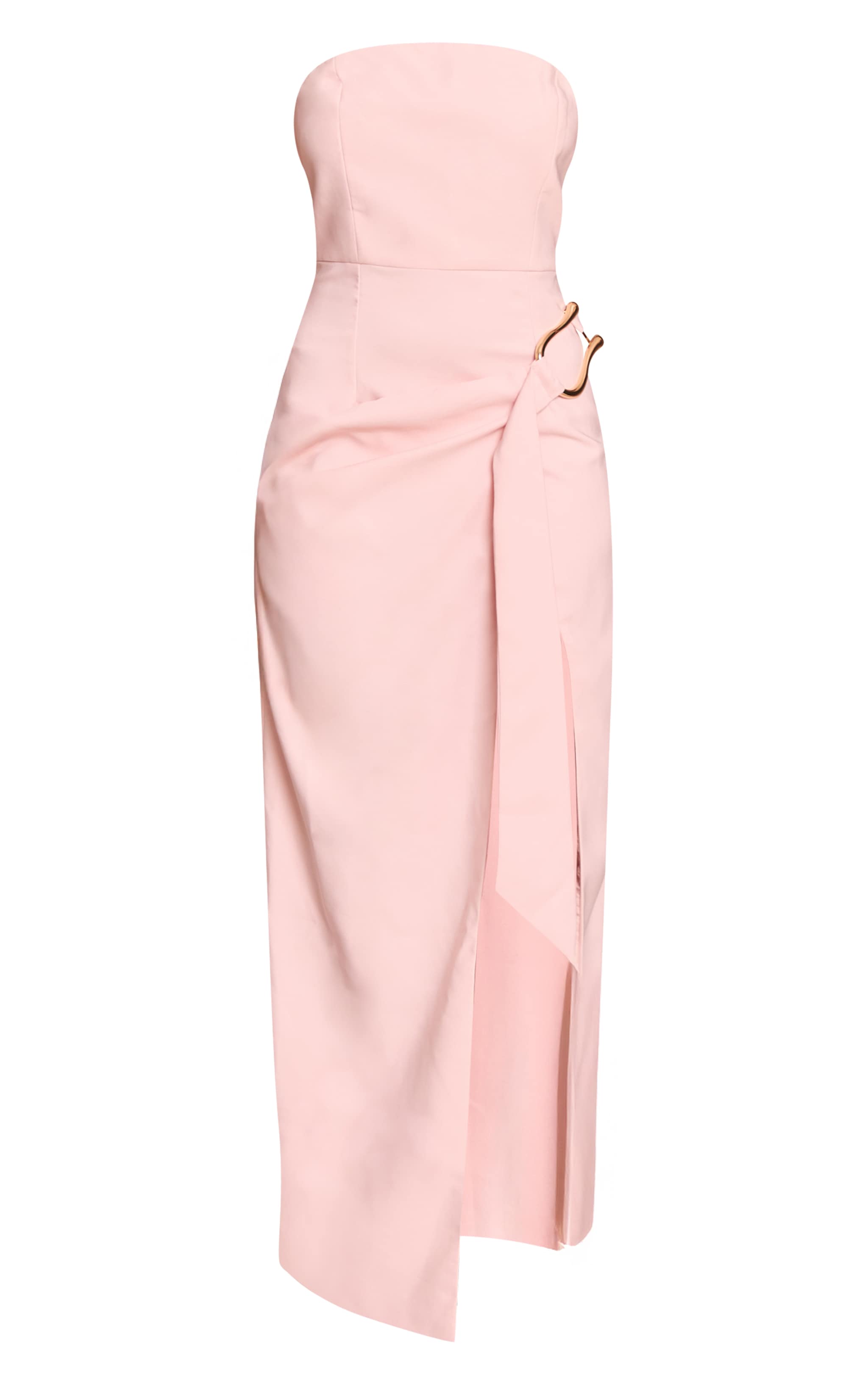 Longue tissée rose cendré à détail drapé image 5