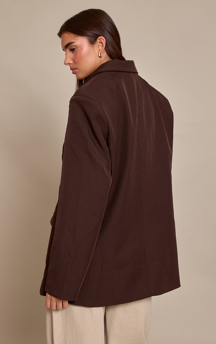 Chocolate Oversized Blazer image 2