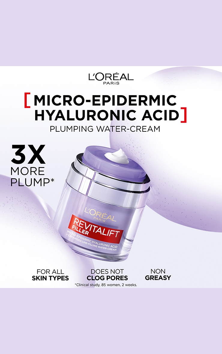 L'Oreal Revitalift Filler Plumping Water-Cream Hyaluronic Acid image 3