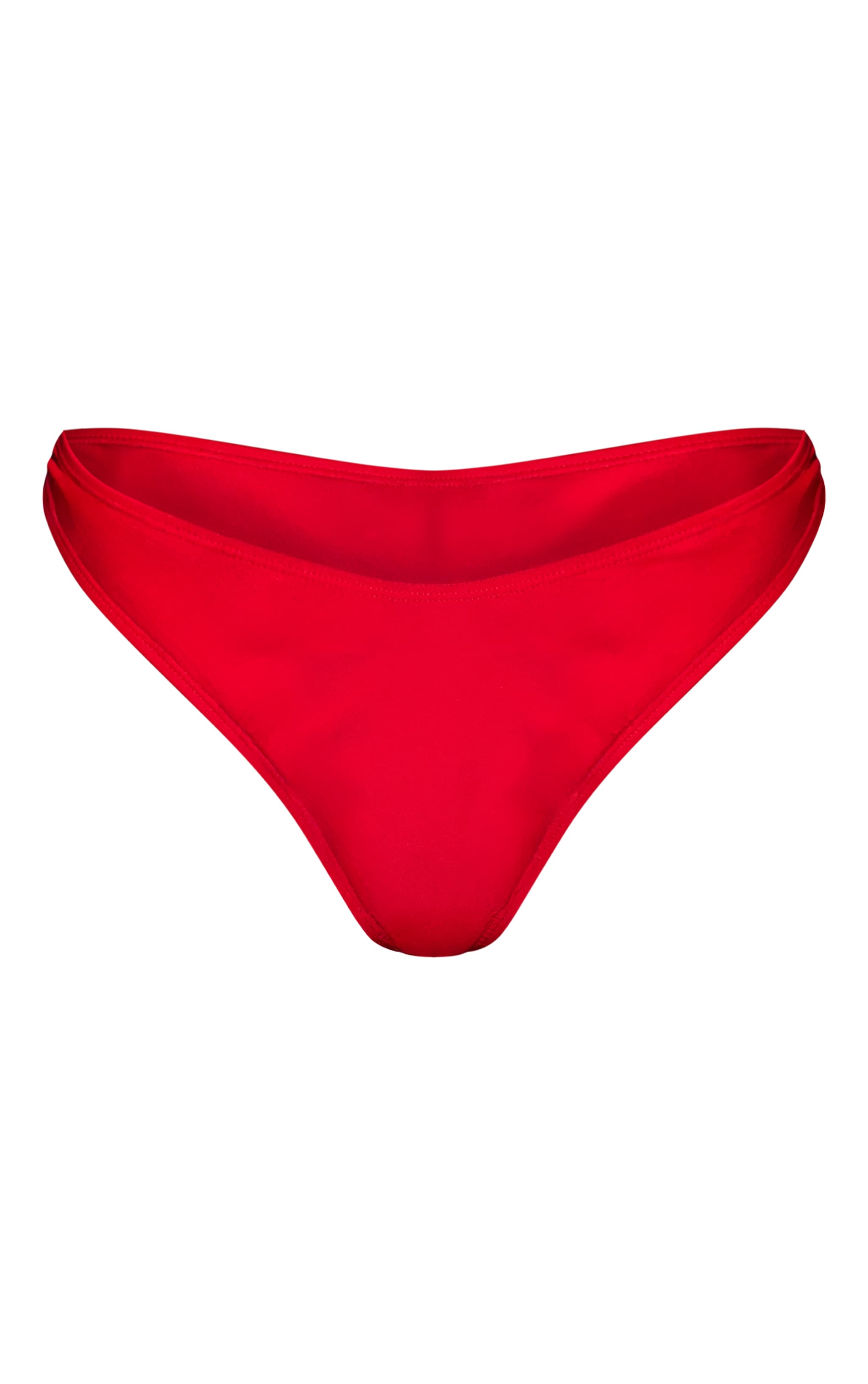Red Basic Tanga Bikini Bottom image 5
