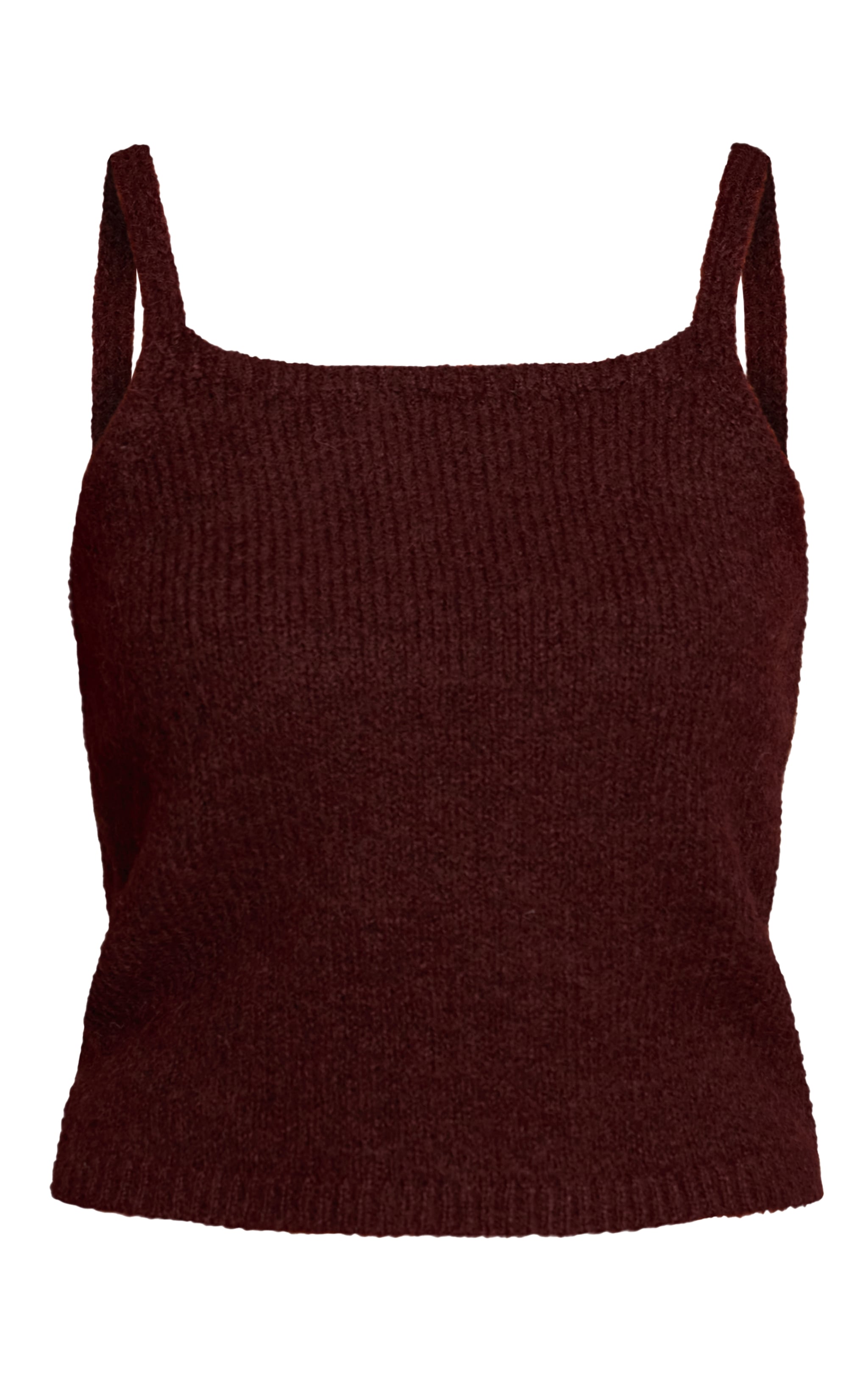 Top débardeur en maille tricot marron image 5