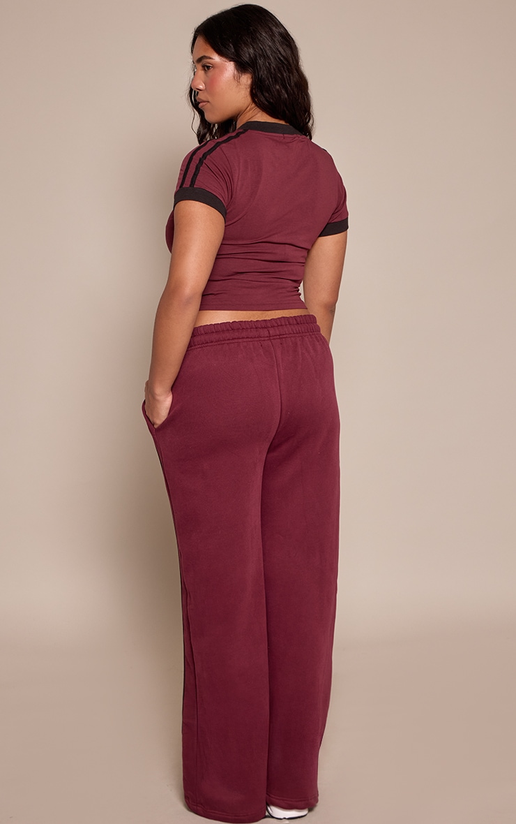 Shape Burgundy Stripe Side Sweatpants image 3
