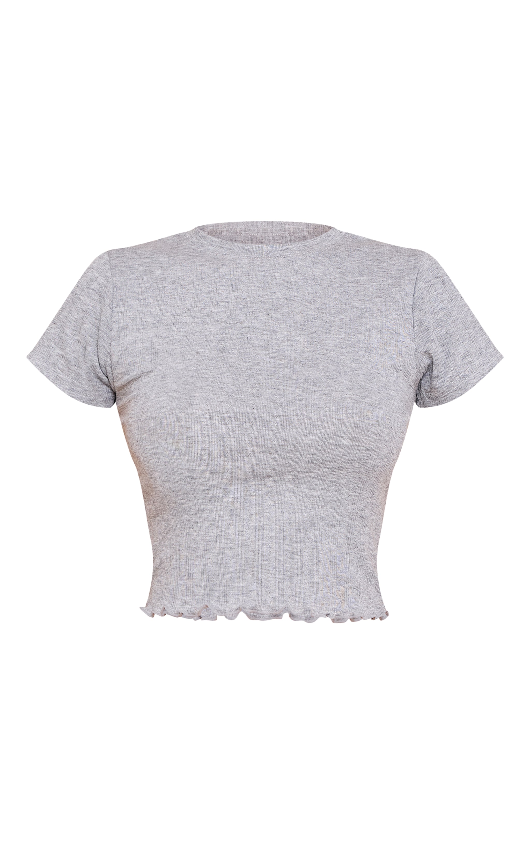 Grey Marl Pointelle Pj Top image 5