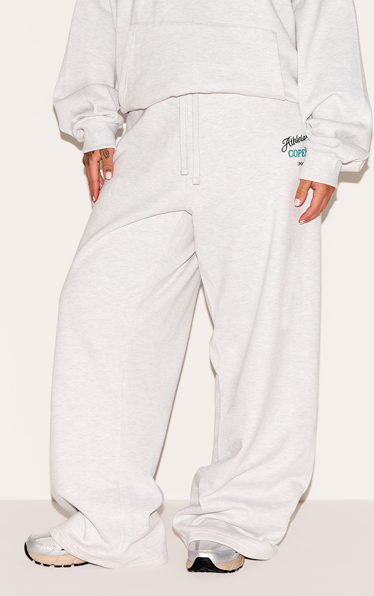 Plus Grey Premium New York Embroidered Straight Leg Sweatpants image 2