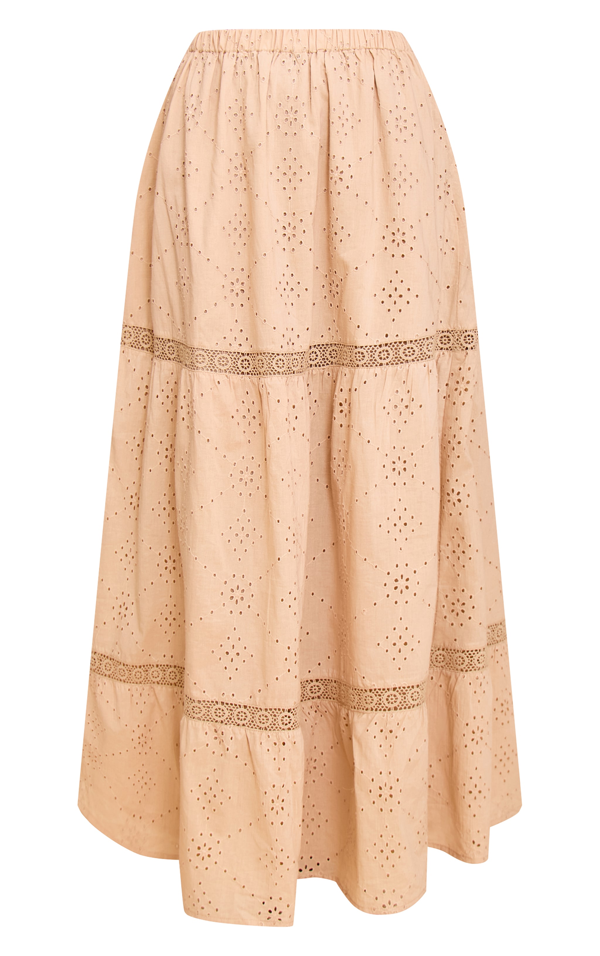 Sand Broderie Floaty Maxi Skirt image 5