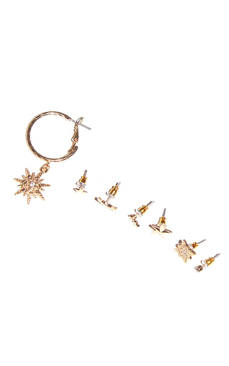 Gold Star Dainty Ear Stack image 3