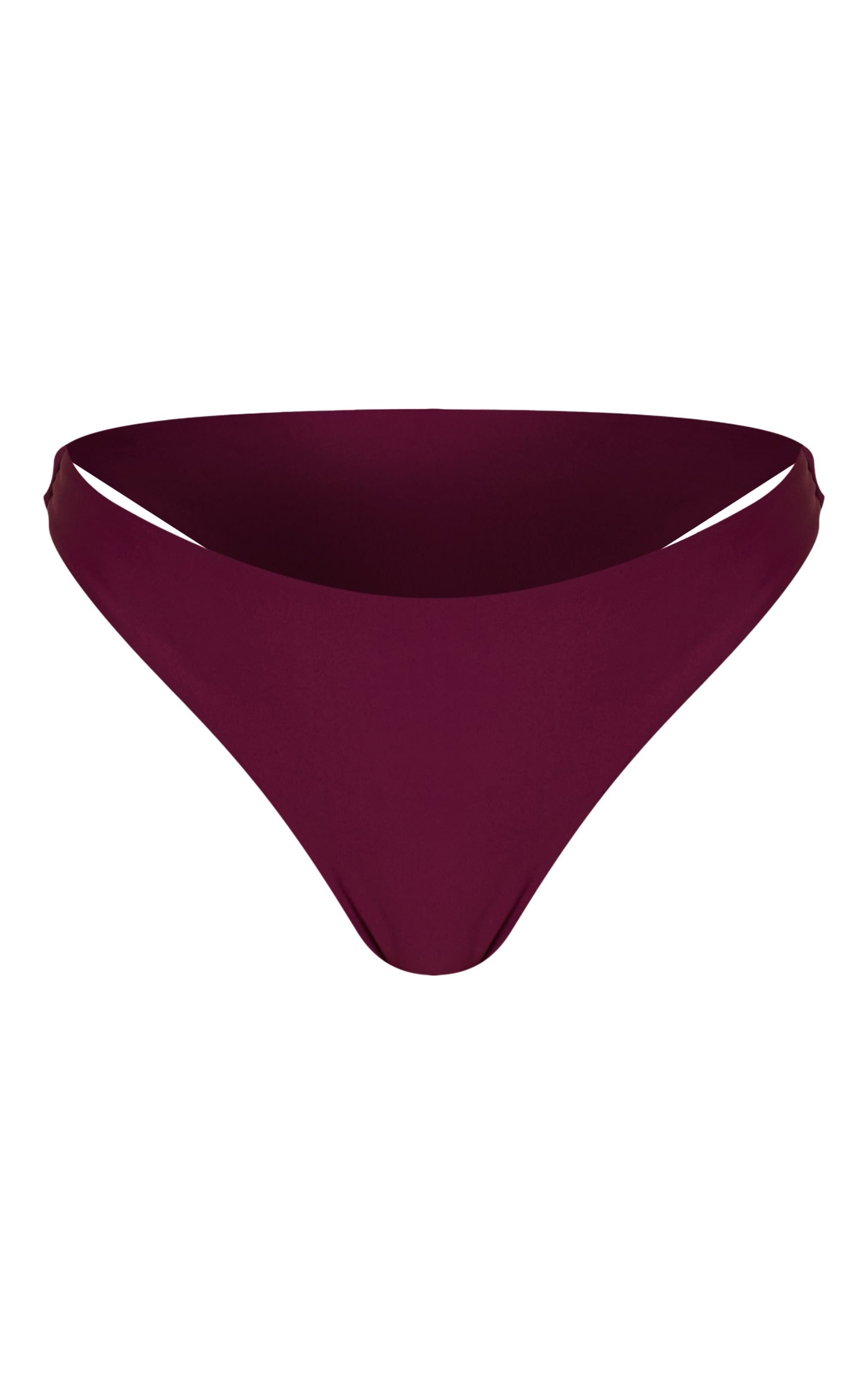 Purple Ruched Tanga Bikini Botoms image 5