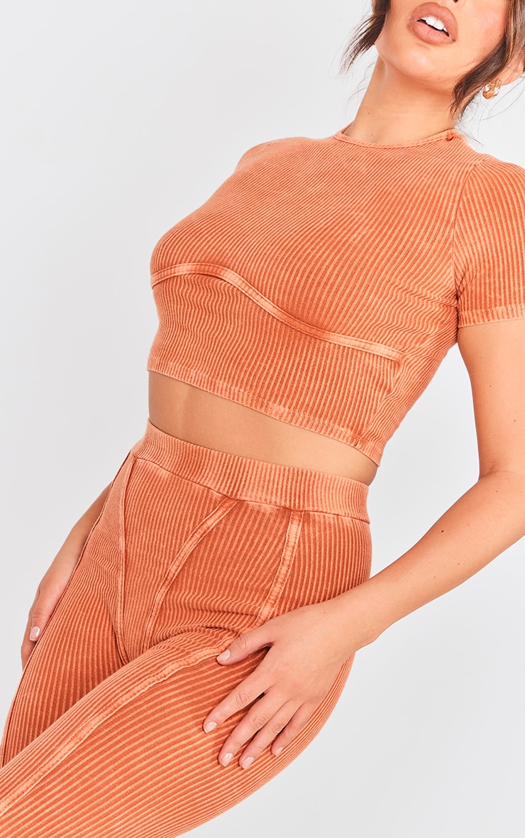 Rust Mineral Wash Top & Legging Set image 4