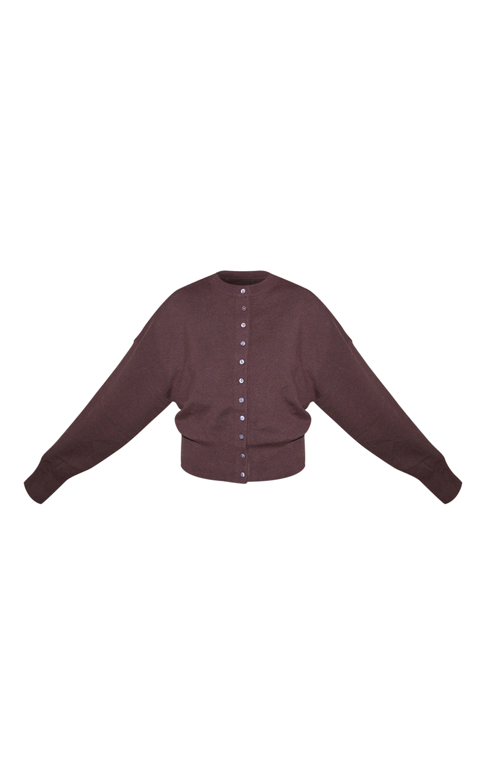 Cardigan en maille tricot compacte rouge vin image 5