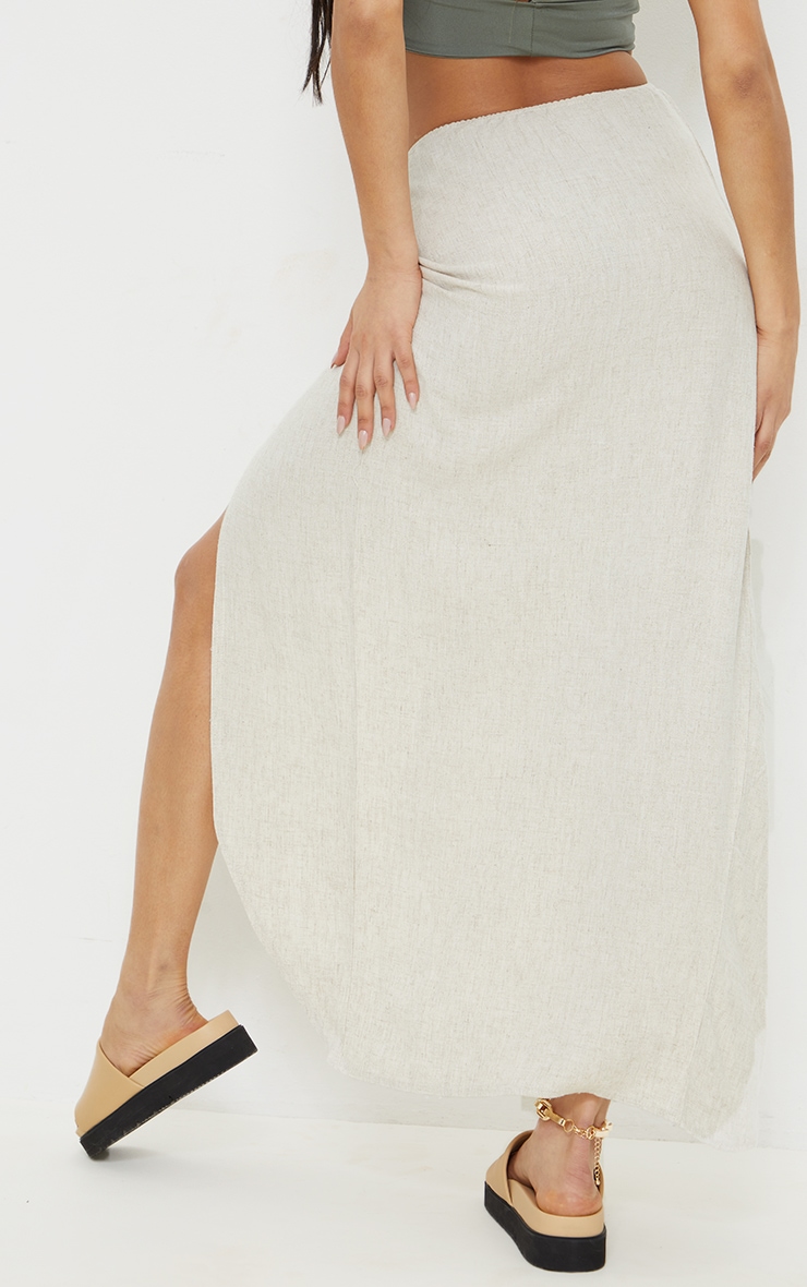 Stone Linen Look Midi Knot Sarong image 3