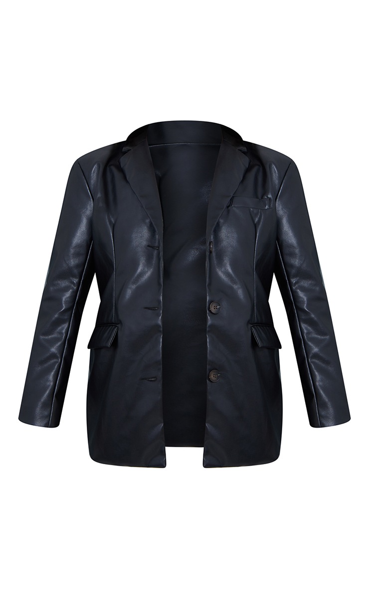 grandad collar leather jacket