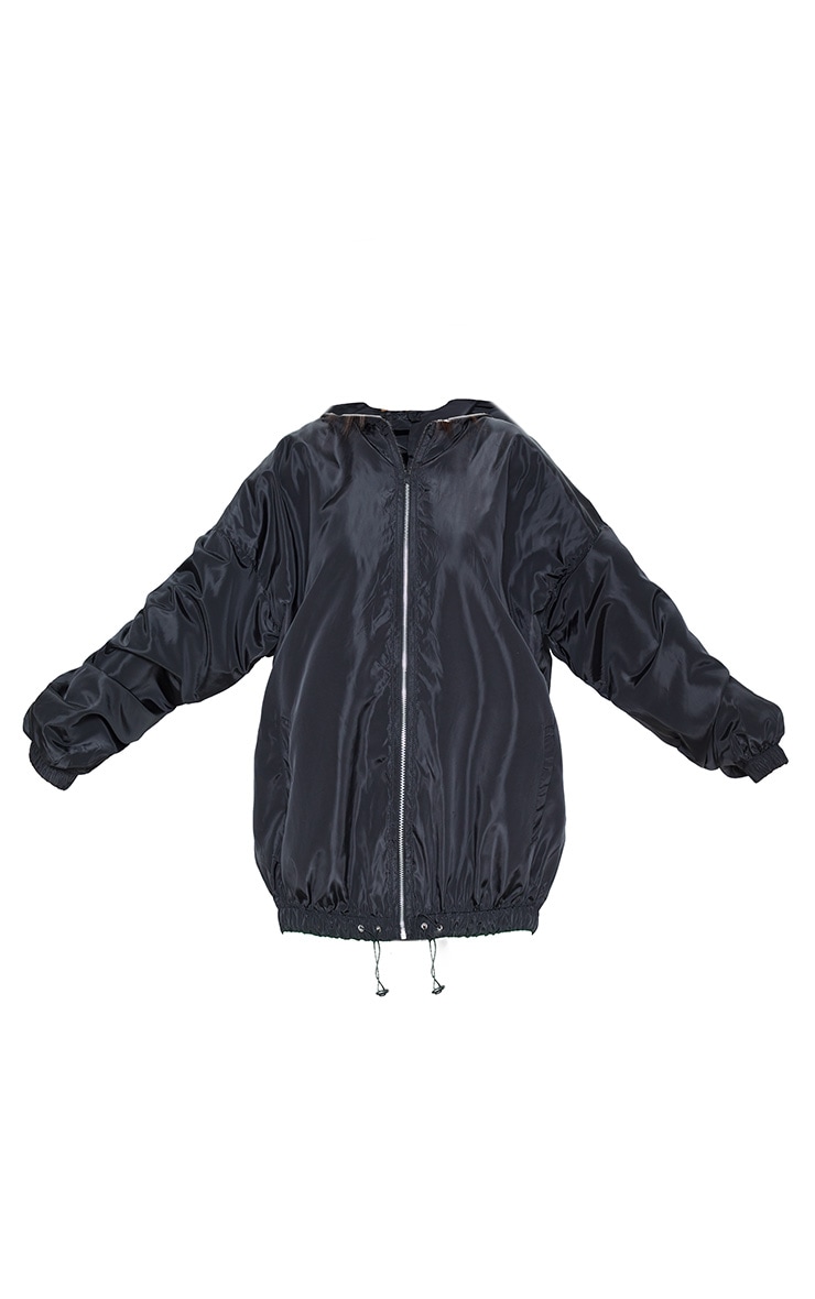 Black Oversized Shell Jacket image 3