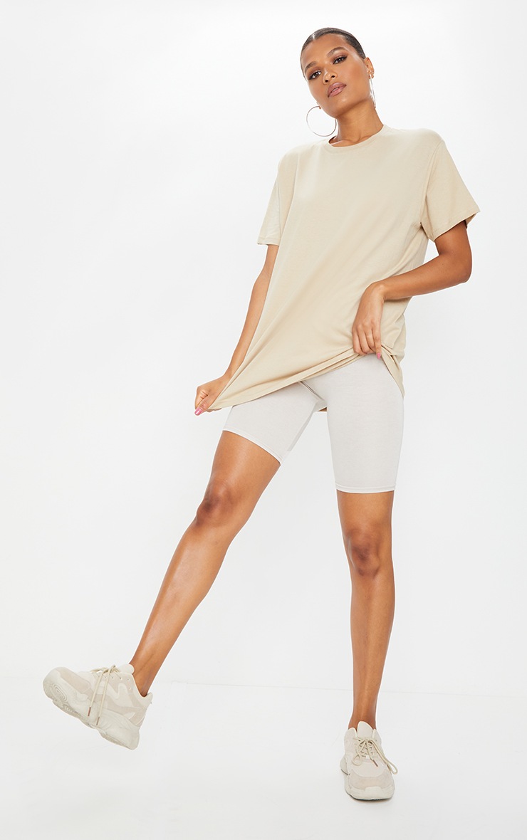 Sand Oversized Boxy T Shirt