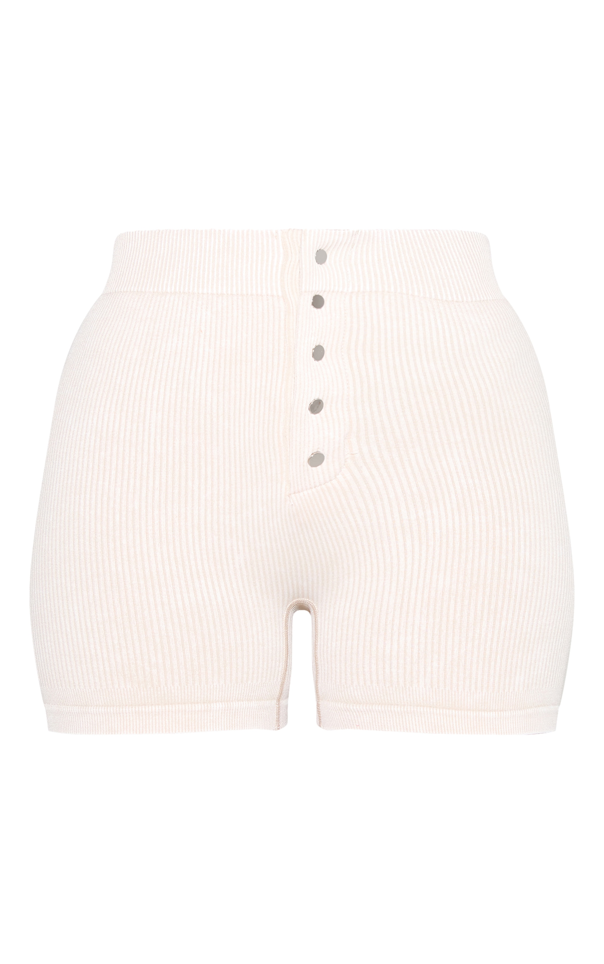 Petite Stone Snatched Rib Popper Shorts image 6