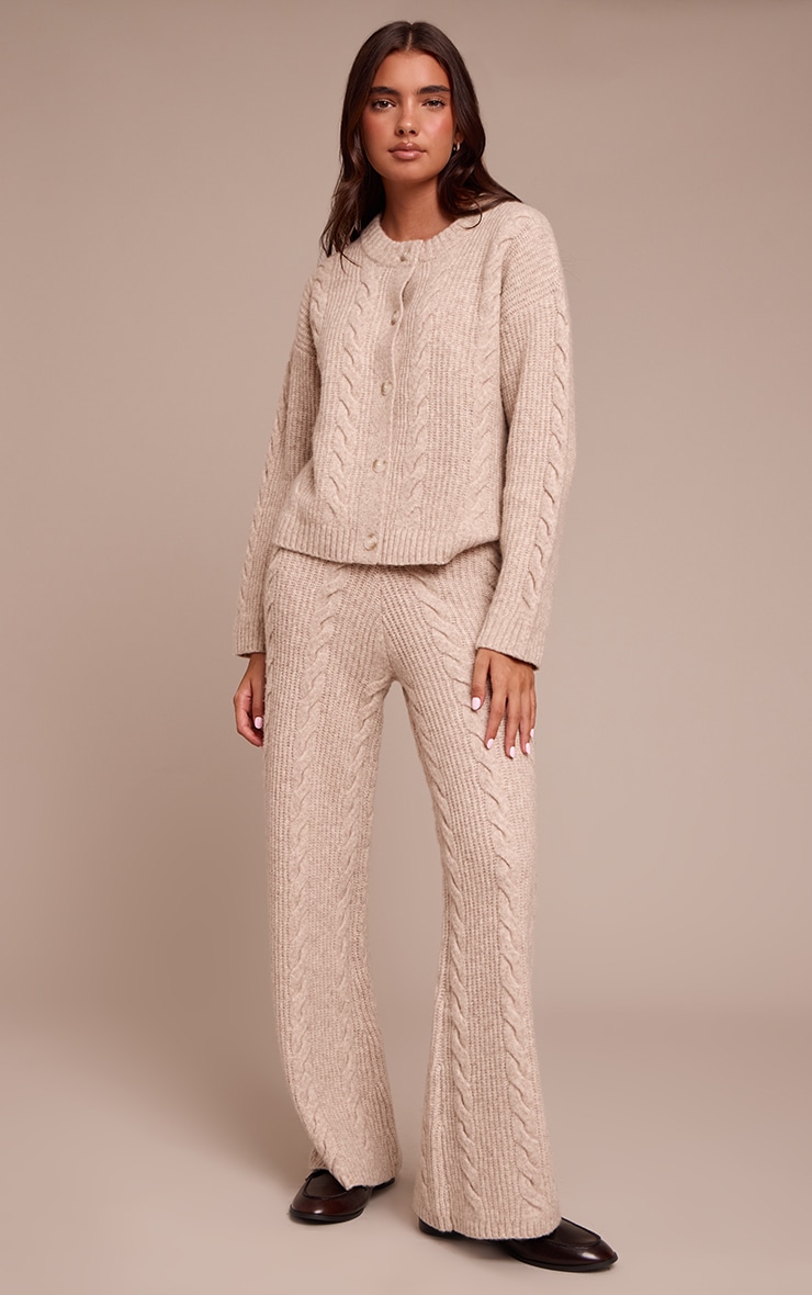 Stone Cable Knit Pants image 1