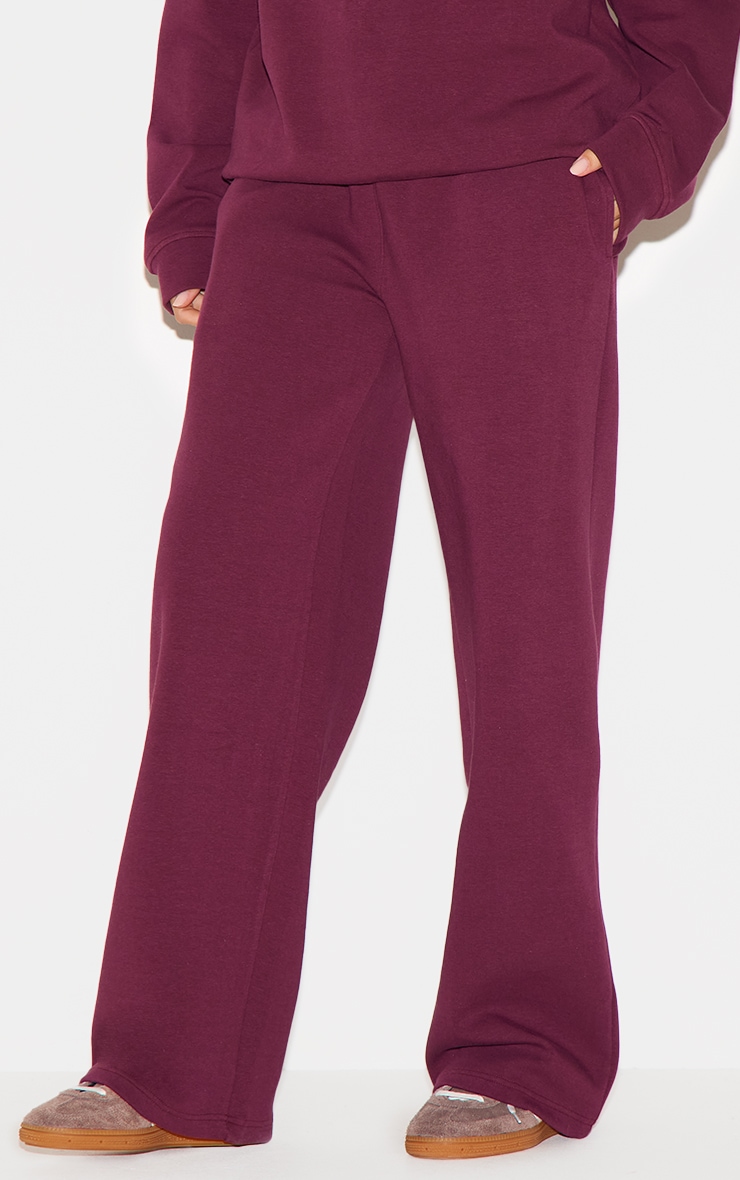 Plum Premium Interlock Straight Leg Joggers image 2