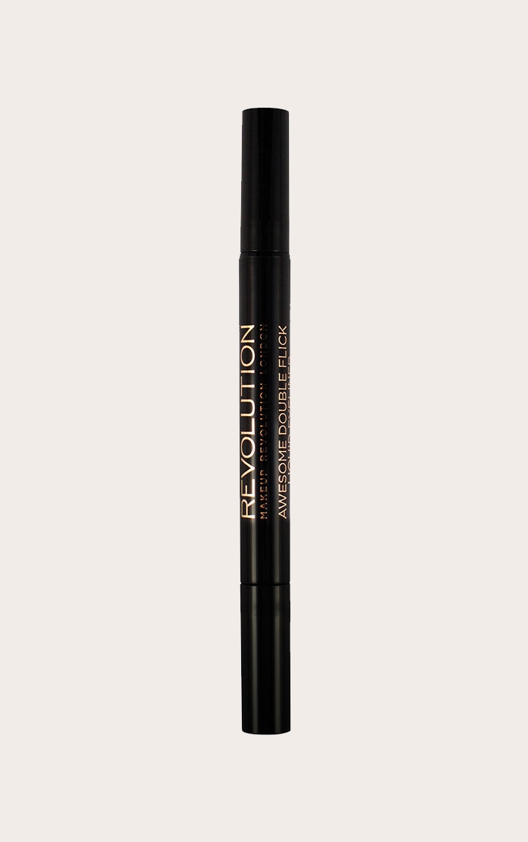 Revolution Thick & Thin Dual Liquid Eyeliner Black image 2