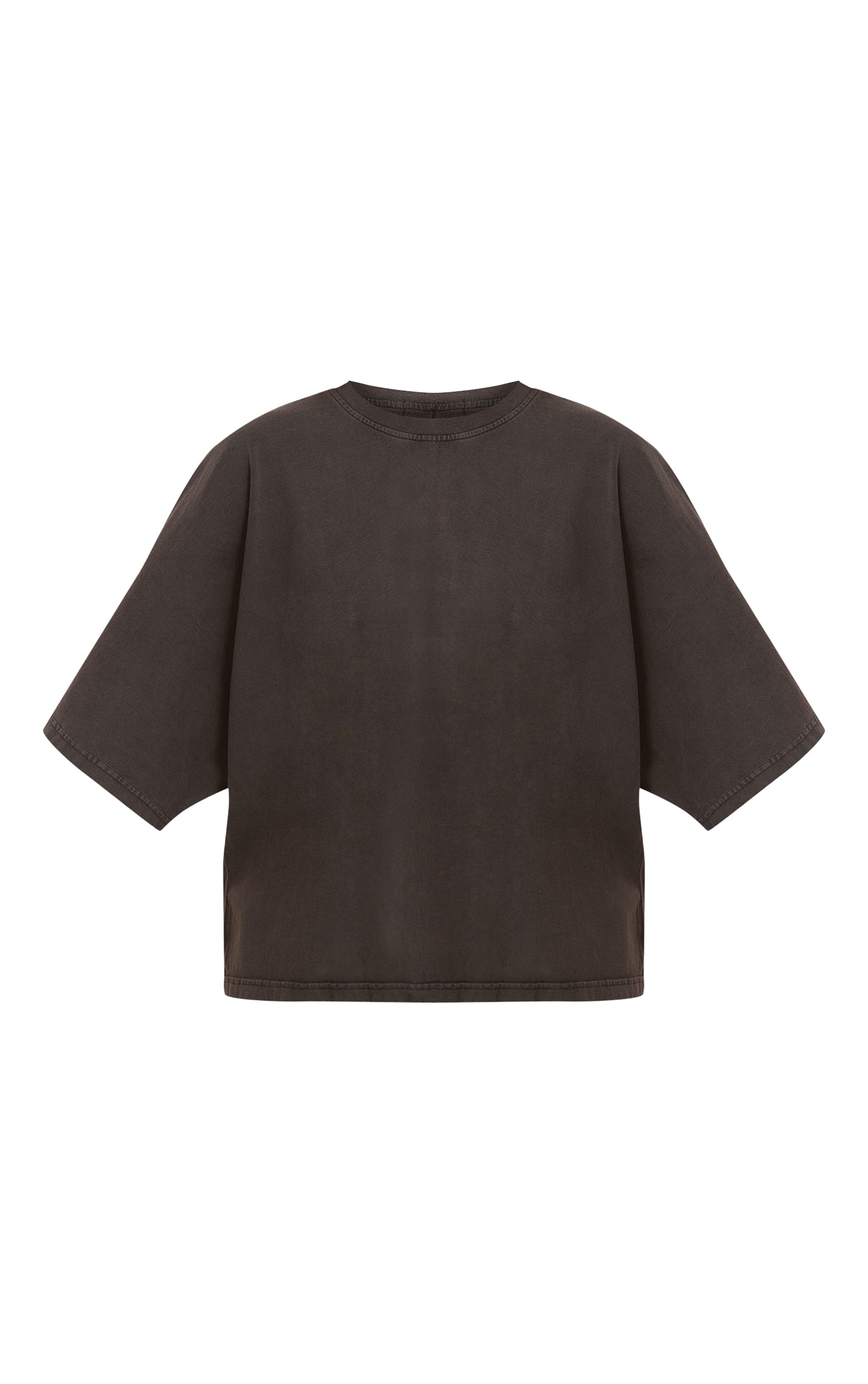 Charcoal Acid Washed Oversized Boxy Tshirt image 5