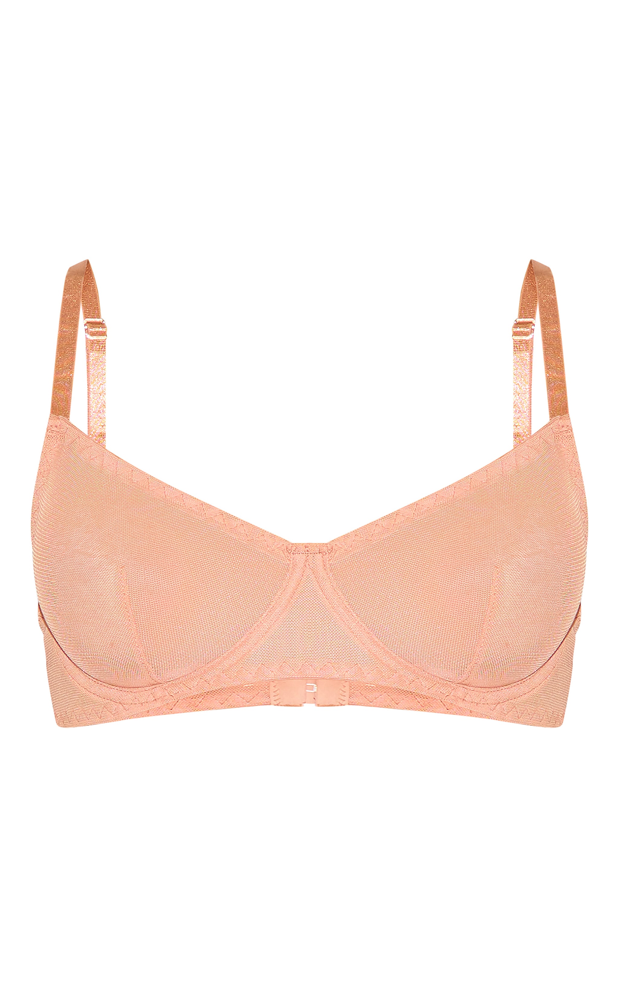Nude Mesh Underwired Bra image 5