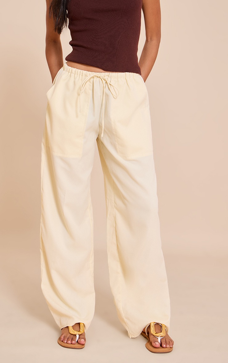 Lemon Woven Drawstring Low Rise Relaxed Pants | Bottoms ...