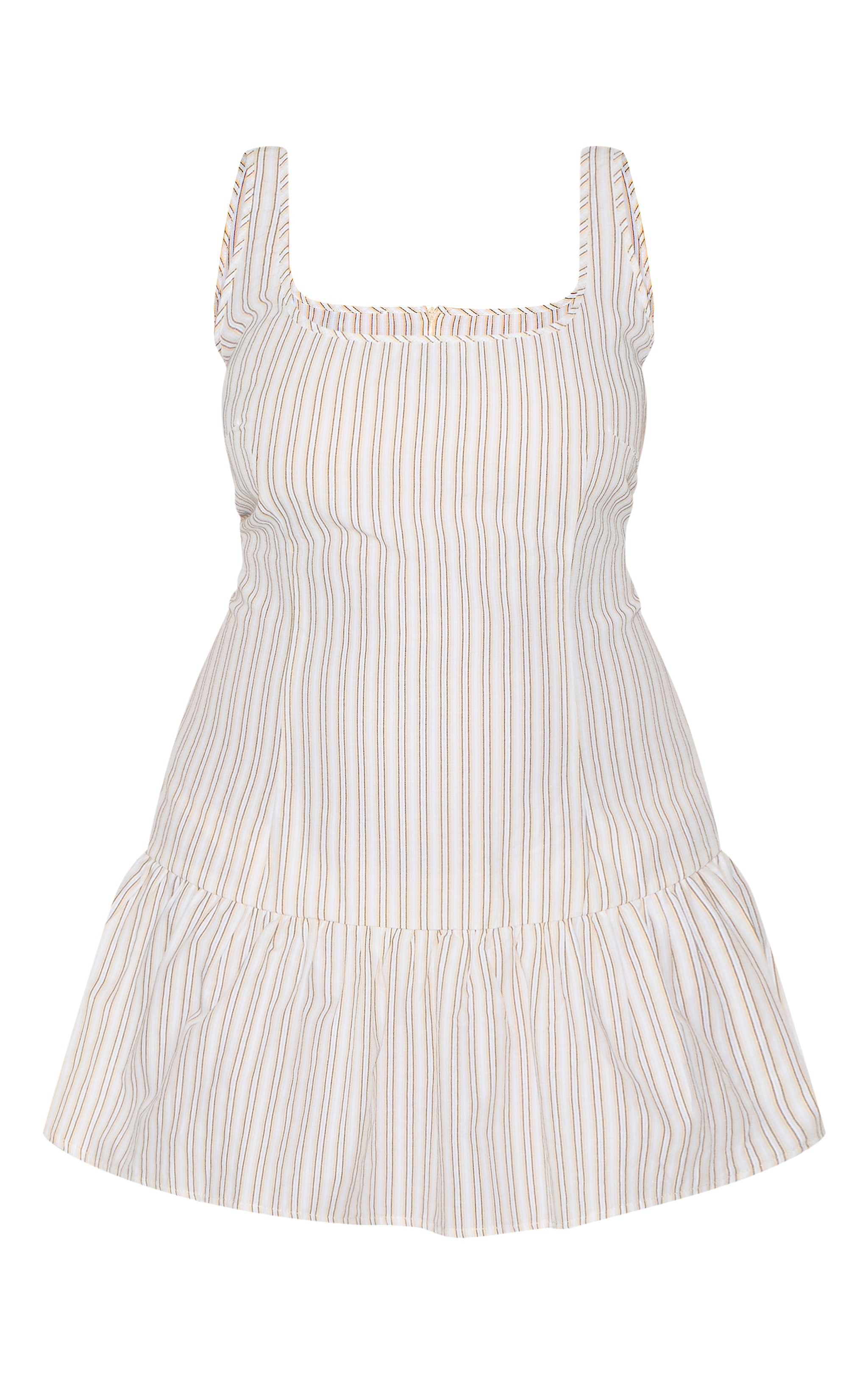 Plus Stone Striped Sleeveless Scoop Neck Shift Dress image 5