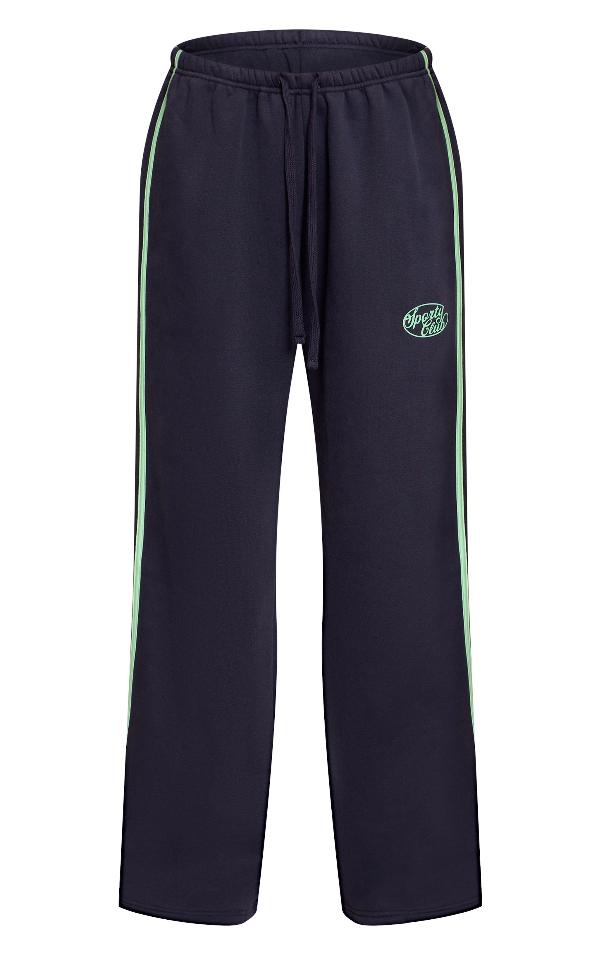 Jogging large bleu marine imprimé "Sports Club" image 5