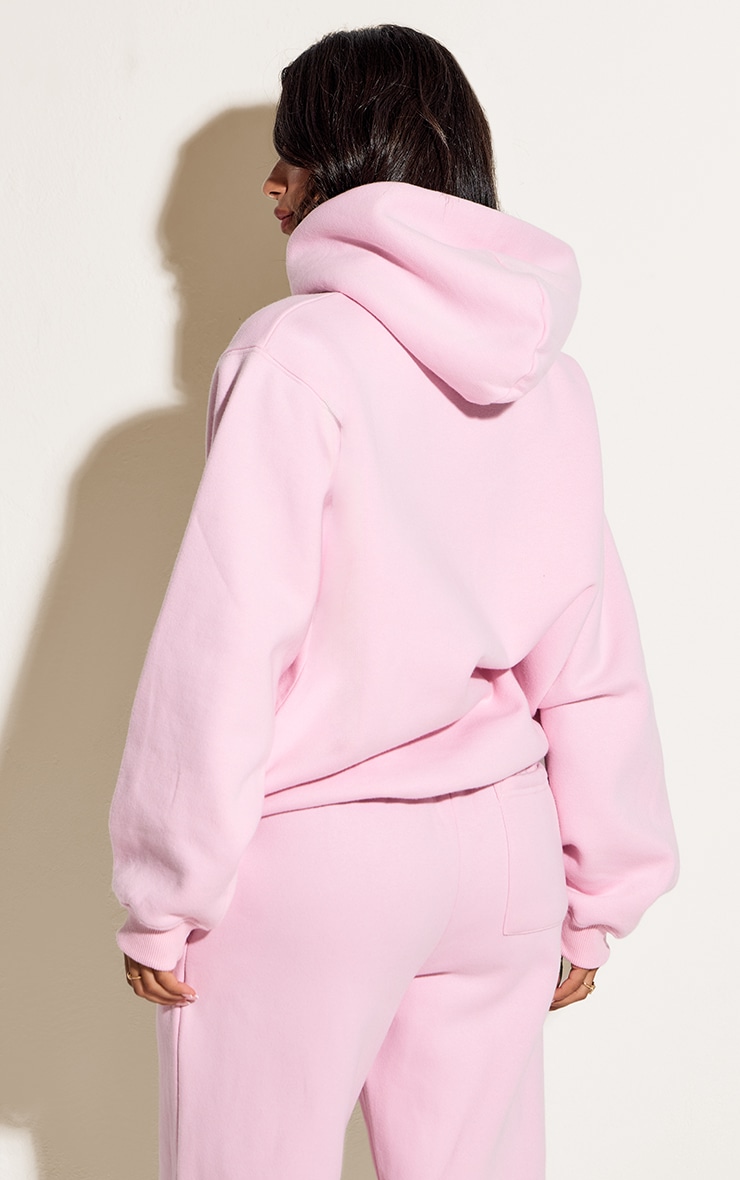 Petite Baby Pink Oversized Pull Over Hoodie image 2