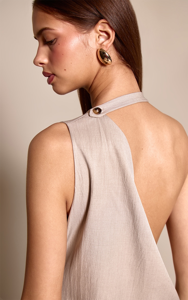 Stone Tailored Woven Cowl Back Jumpsuit  image 4