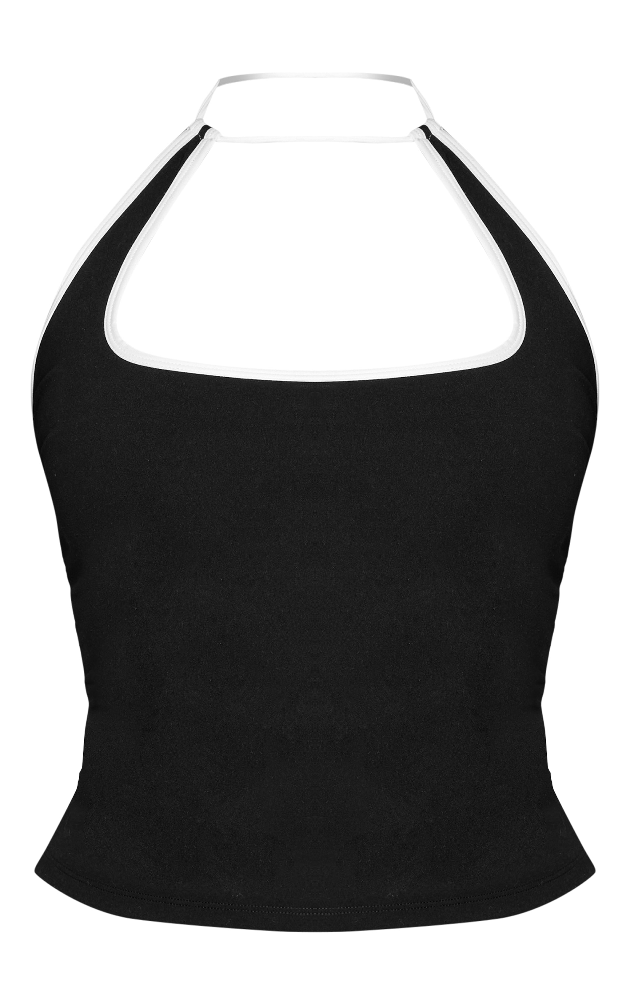 Shape Black Sculpt White Contrast Cut Away Detail Top image 5