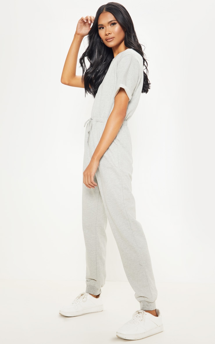 pretty little thing grey jumpsuit