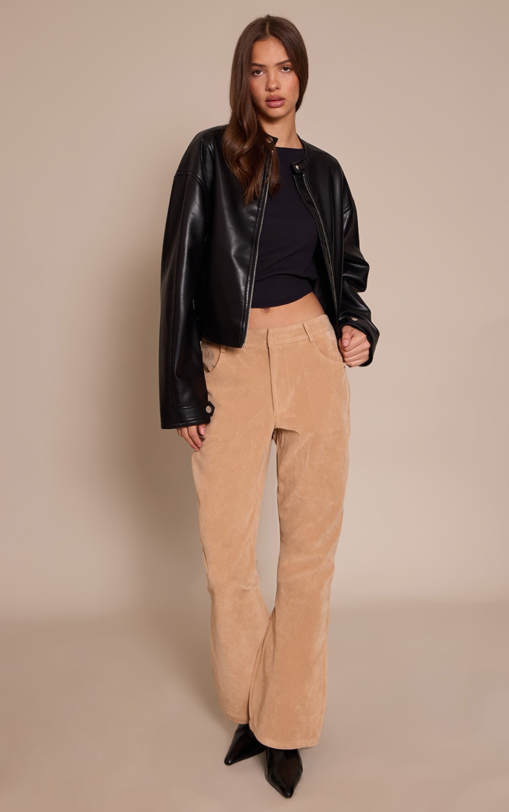 Black Ultra Soft Cowl Back Drapey Long Sleeve Top  image 3