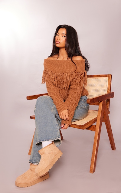 Bottines courtes en suédine sable à semelle crantée