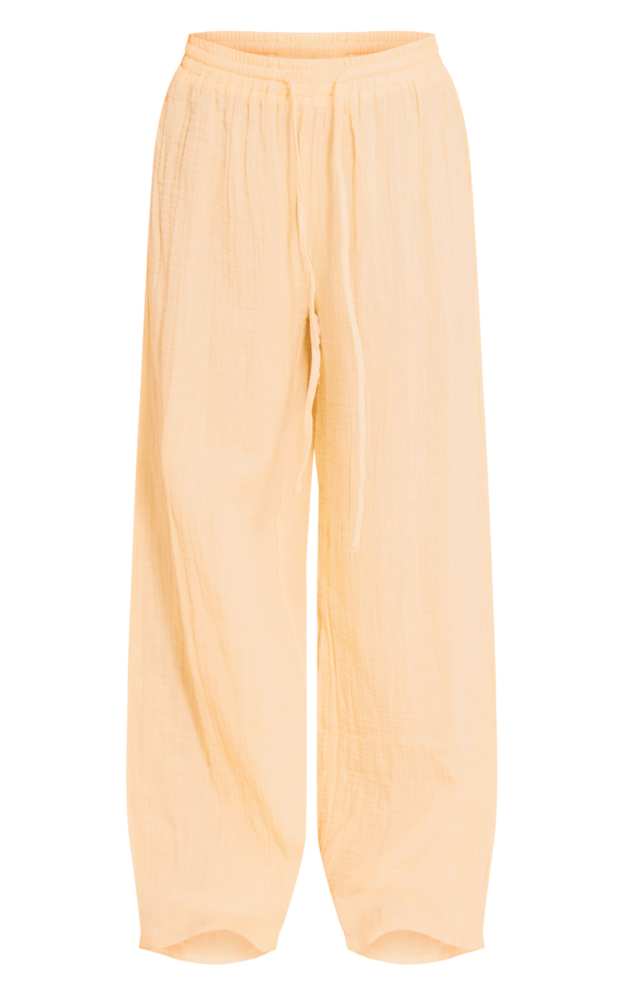 Petite Lemon Cheesecloth Textured Wide Leg Pant image 5