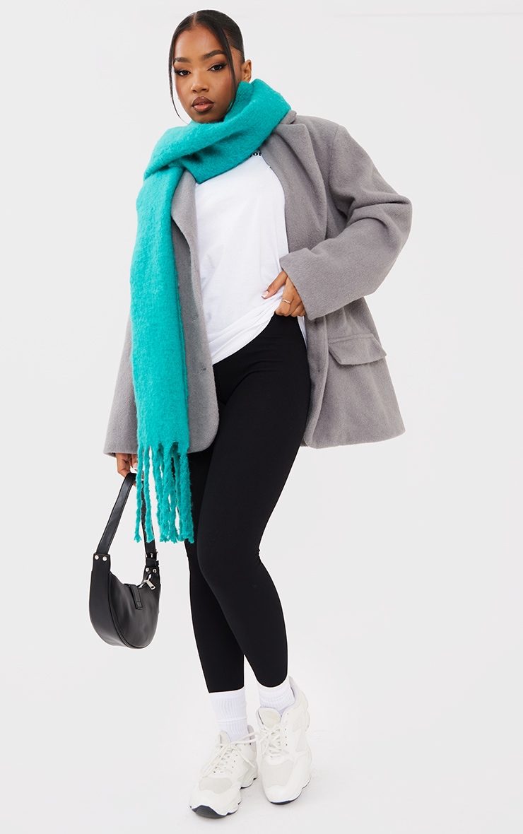 Black Crepe High Waist Leggings | Bottoms | PrettyLittleThing