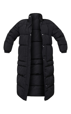 long puffy black coat