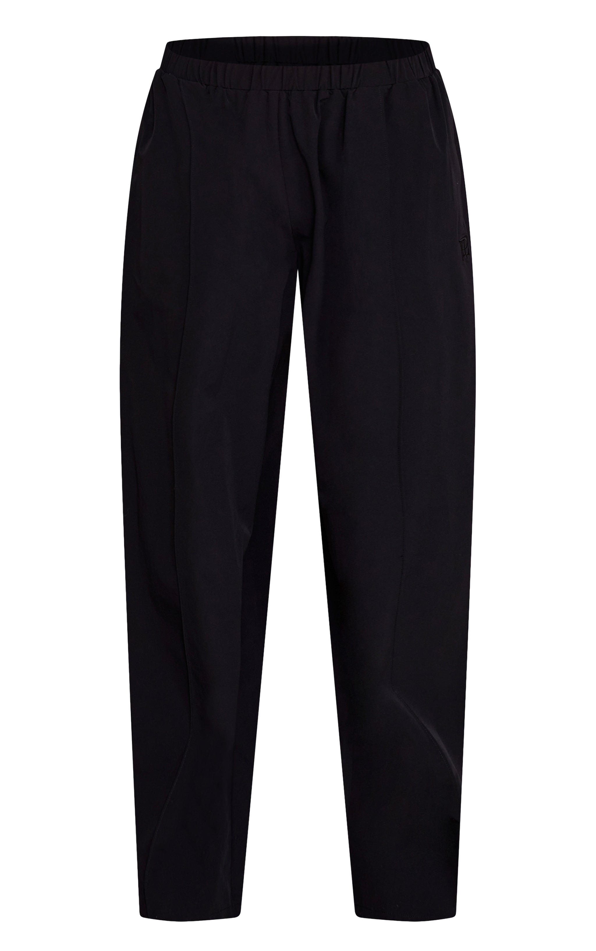 Black Shell Piping Track Pants image 5