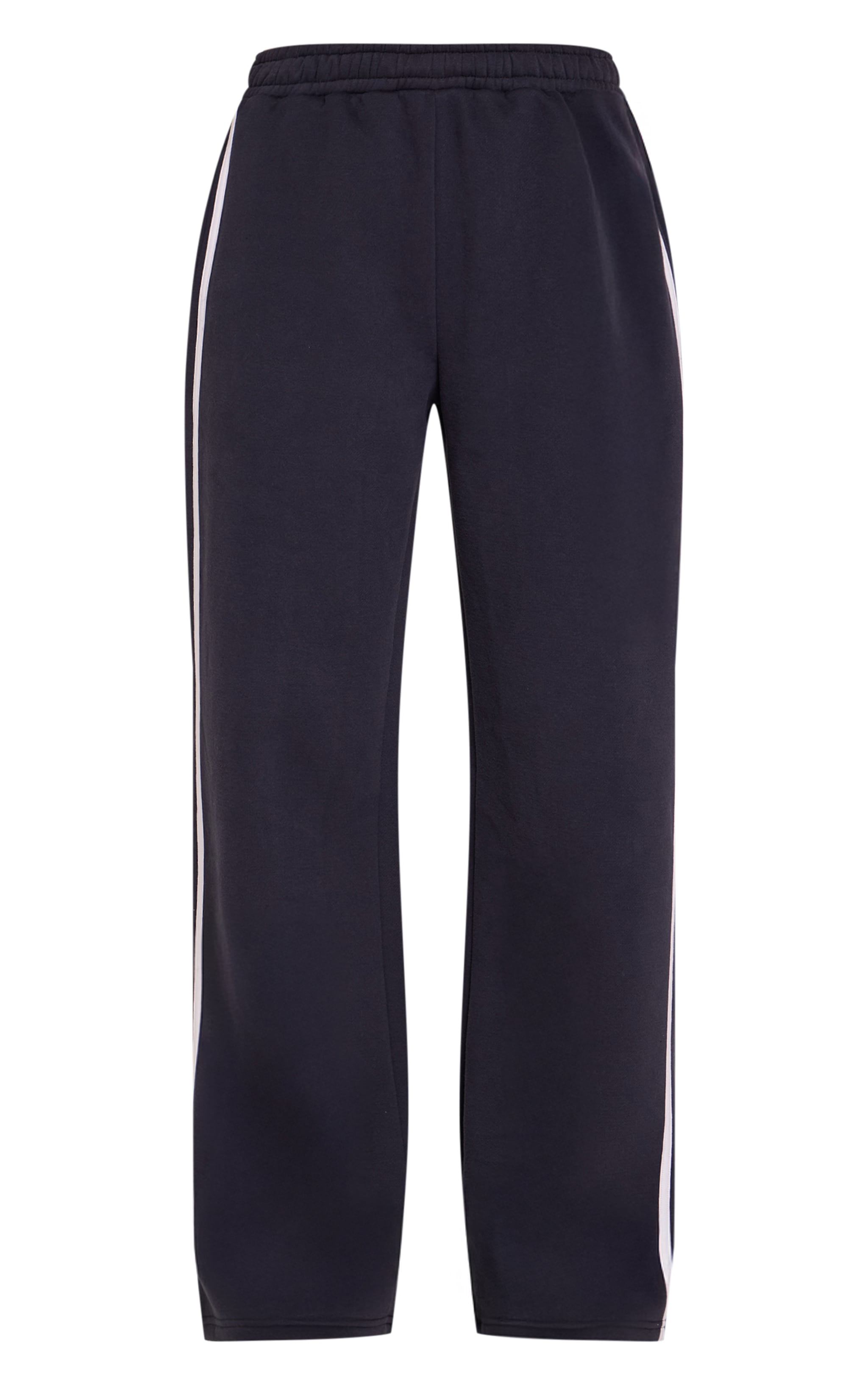 Navy PLT Tab Contrast Side Stripe Wide Leg Track Pants image 5