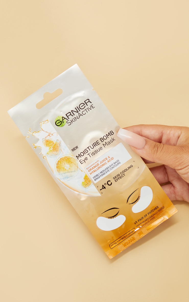 Garnier Hyaluronic Acid And Orange Juice Brightening Eye Sheet Mask image 1