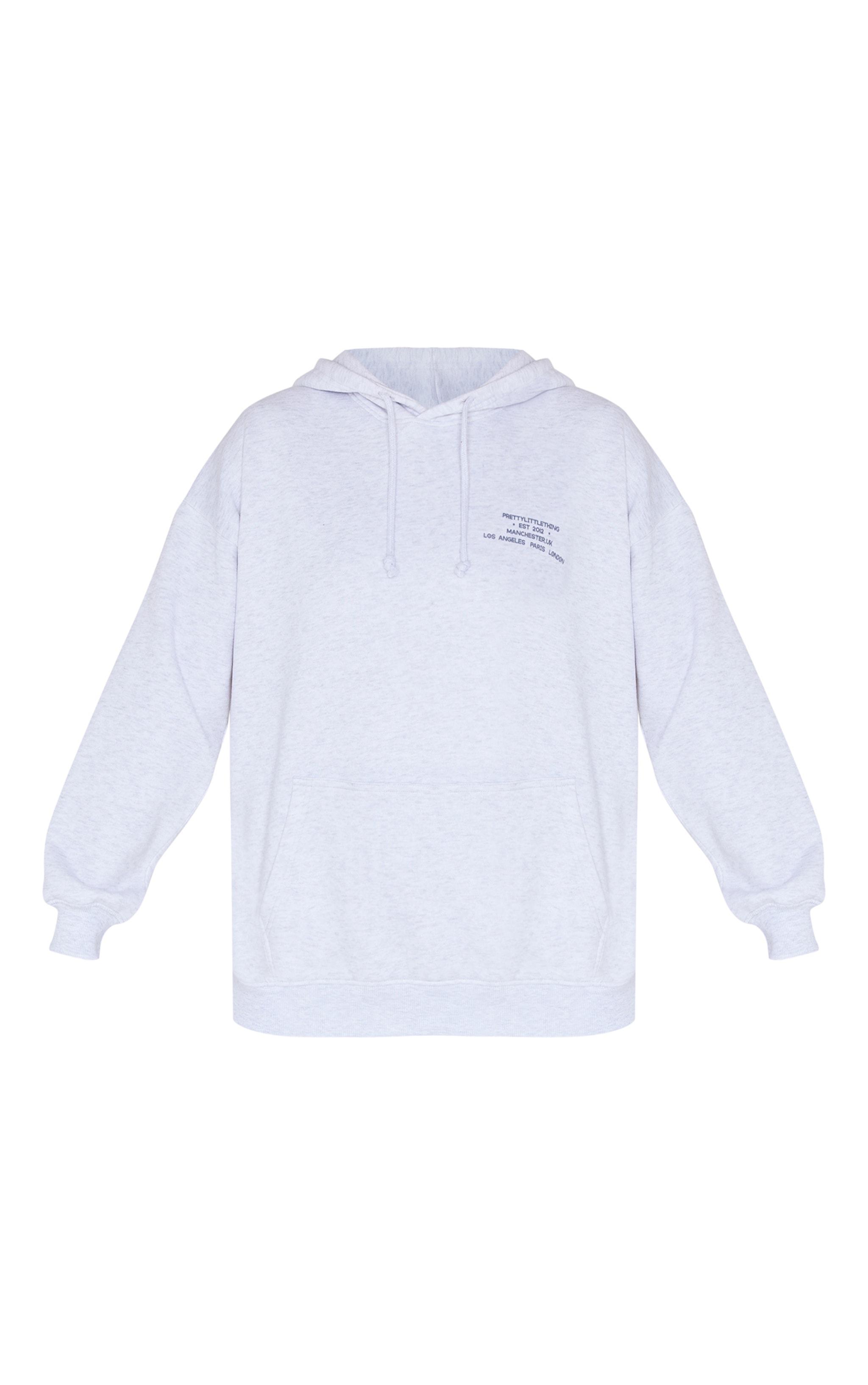 PRETTYLITTLETHING Ice Grey 2012 Print Hoodie image 5