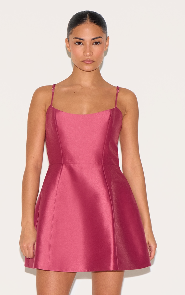 Petite Blush Rose Structured Shift Dress image 1