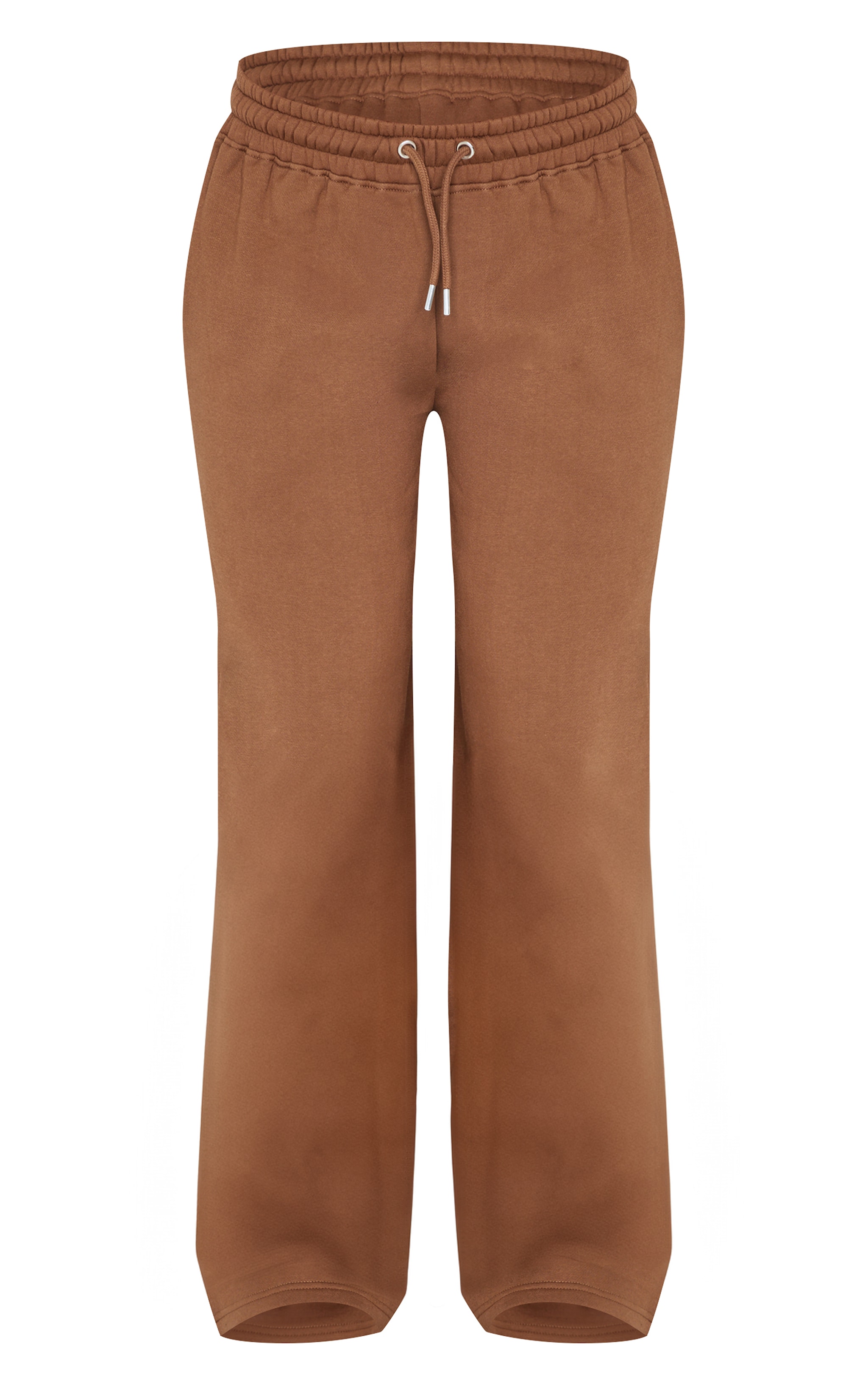 PRETTYLITTLETHING Taupe Embroidered Wide Leg Sweatpant image 5