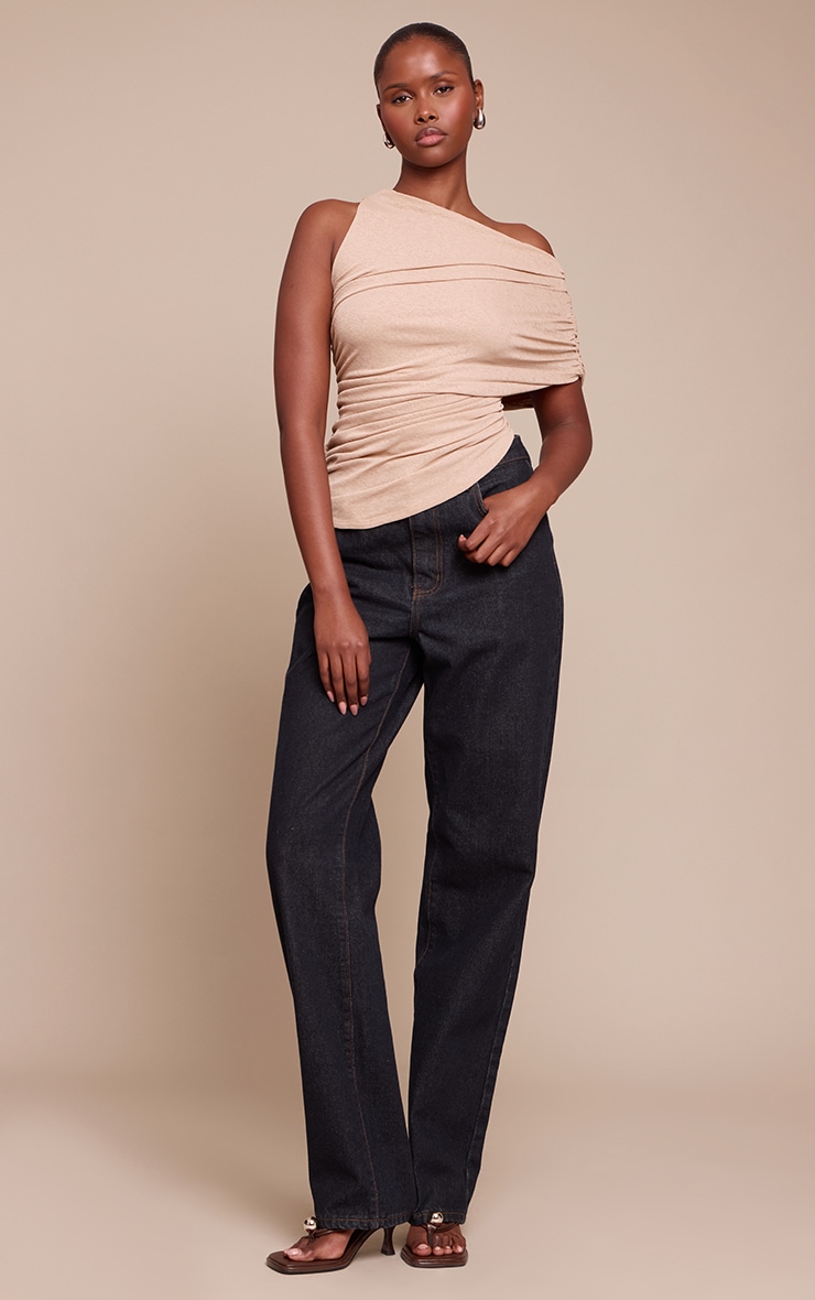 Stone Double Layered Burnout Mesh Extreme Ruched Detail Top image 3