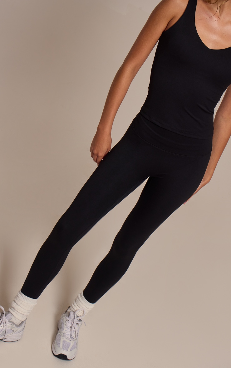 Black Ultimate Sculpt High Waist Gym Leggings image 2